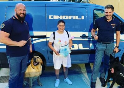 Il sogno di Benedetta 16 anni “Vorrei trascorrere un giorno con la Polizia Cinofila e accompagnarmi con i cani Poliziotto”! – Pescara -Agosto 2022