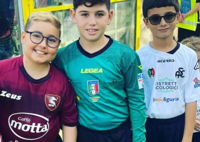 Il sogno di Mario, Thomas e Lorenzo, incontrare GLI IDOLI DELLA SALERNITANA CALCIO – Stadio Arechi di Salerno – Ottobre 2022