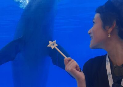 Il Sogno di Chiara, 17 anni “Incontrare e dialogare con i delfini” – ZooMarine Roma Ottobre 2023